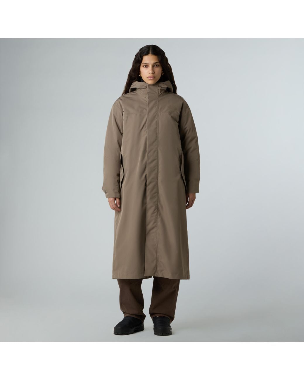 The North Face Brown Nukabira Rain Shell Parka Tnf