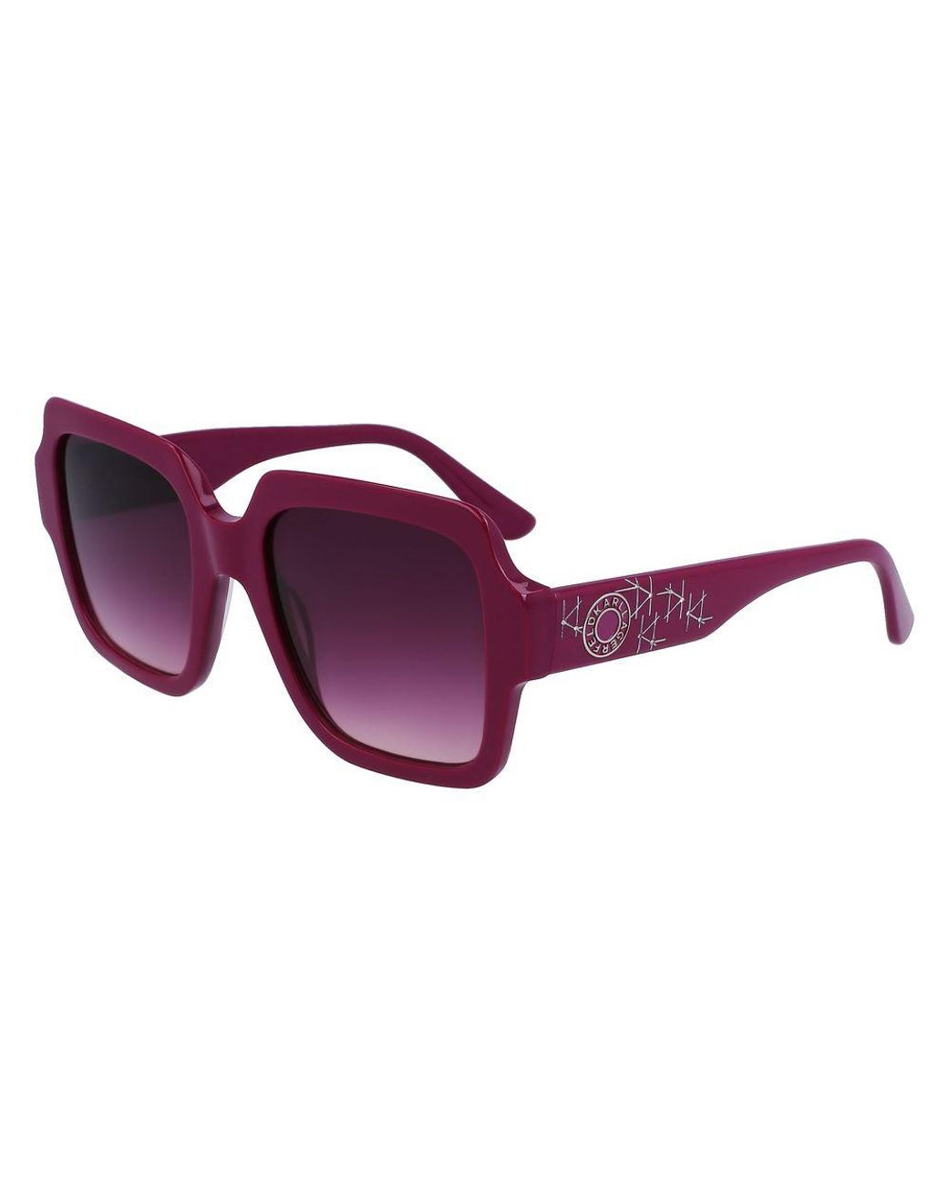 Karl Lagerfeld Purple Gray Acetate Sunglasses