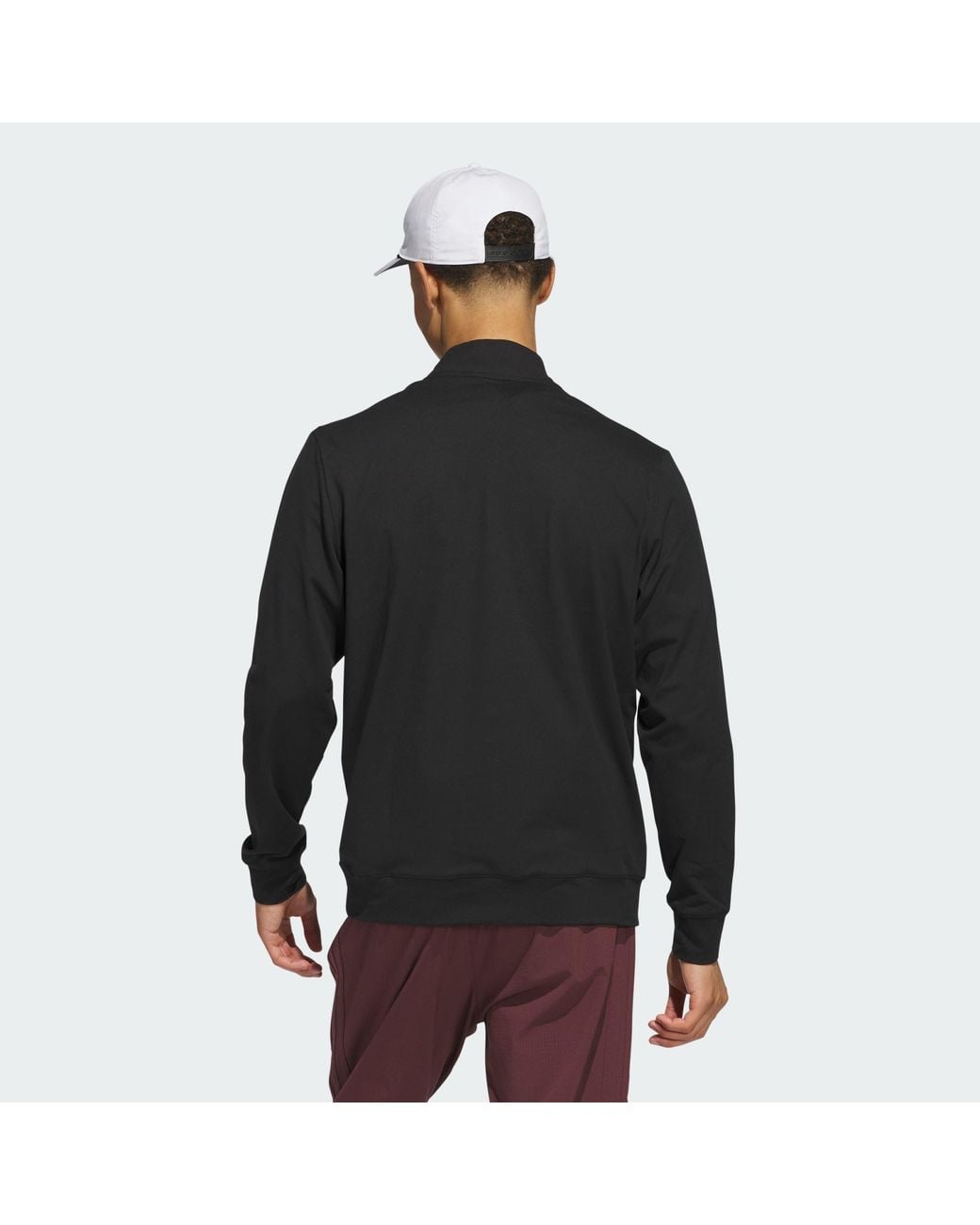 Adidas Originals Black Ultimate365 Tour Quarter-Zip Pullover for men
