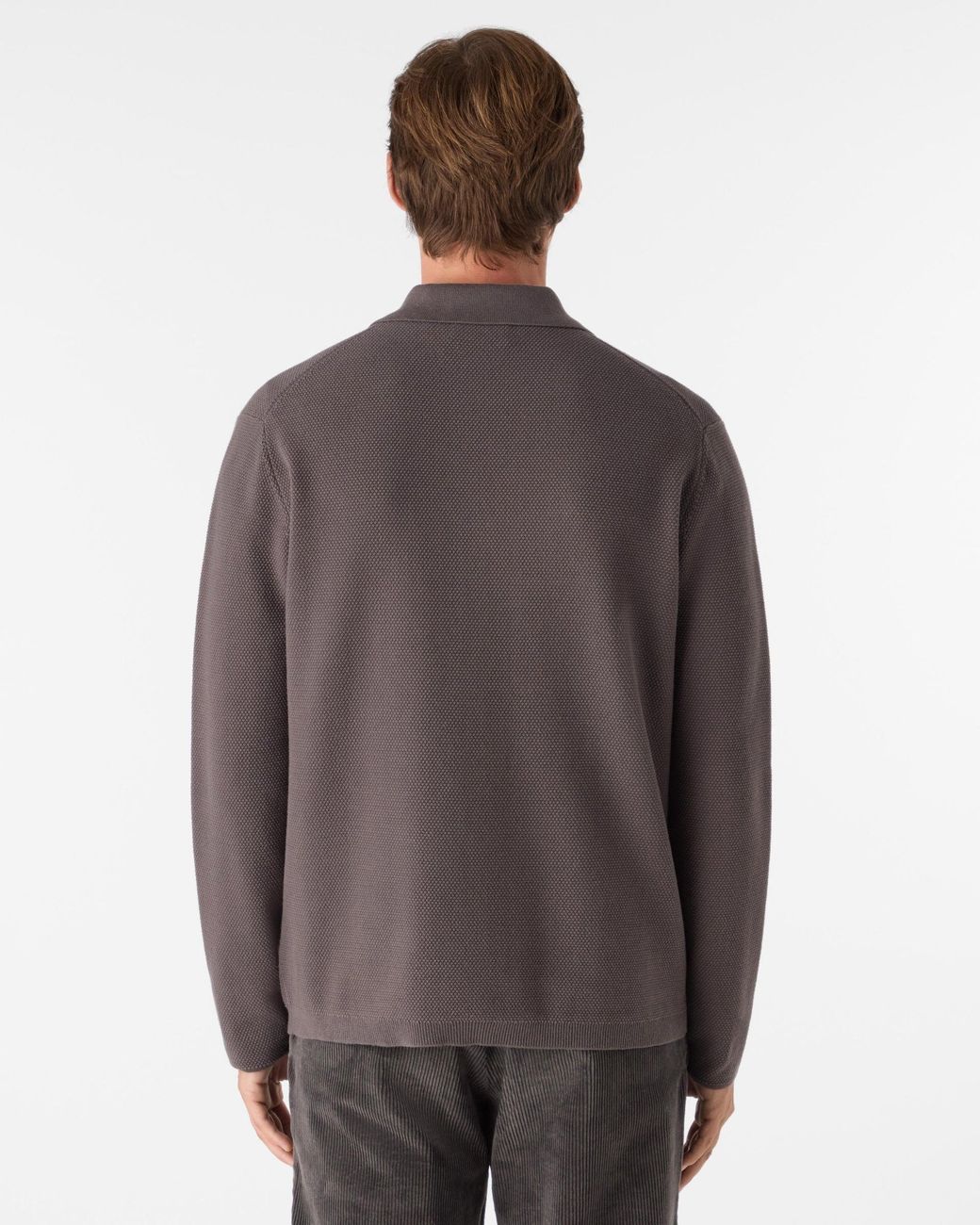 Oliver Sweeney Gray Kingsbridge Combed Cotton Overshirt for men