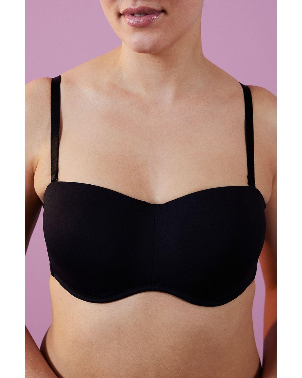 Penti Black Cotton Jersey Underwired Bra