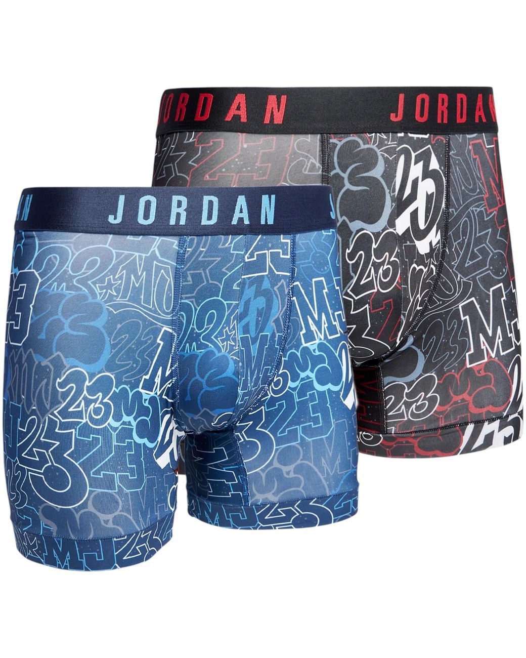 Nike Blue Boxer Brief Jordan Flight Stretch Micro Printed Dri-Fit Soft Underwear for men