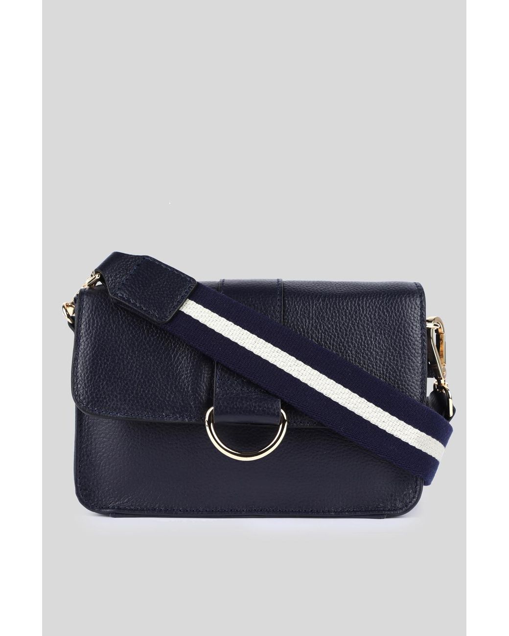 Ashwood Leather Blue 'Amore Di Cuoio' Real Small Crossbody Bag