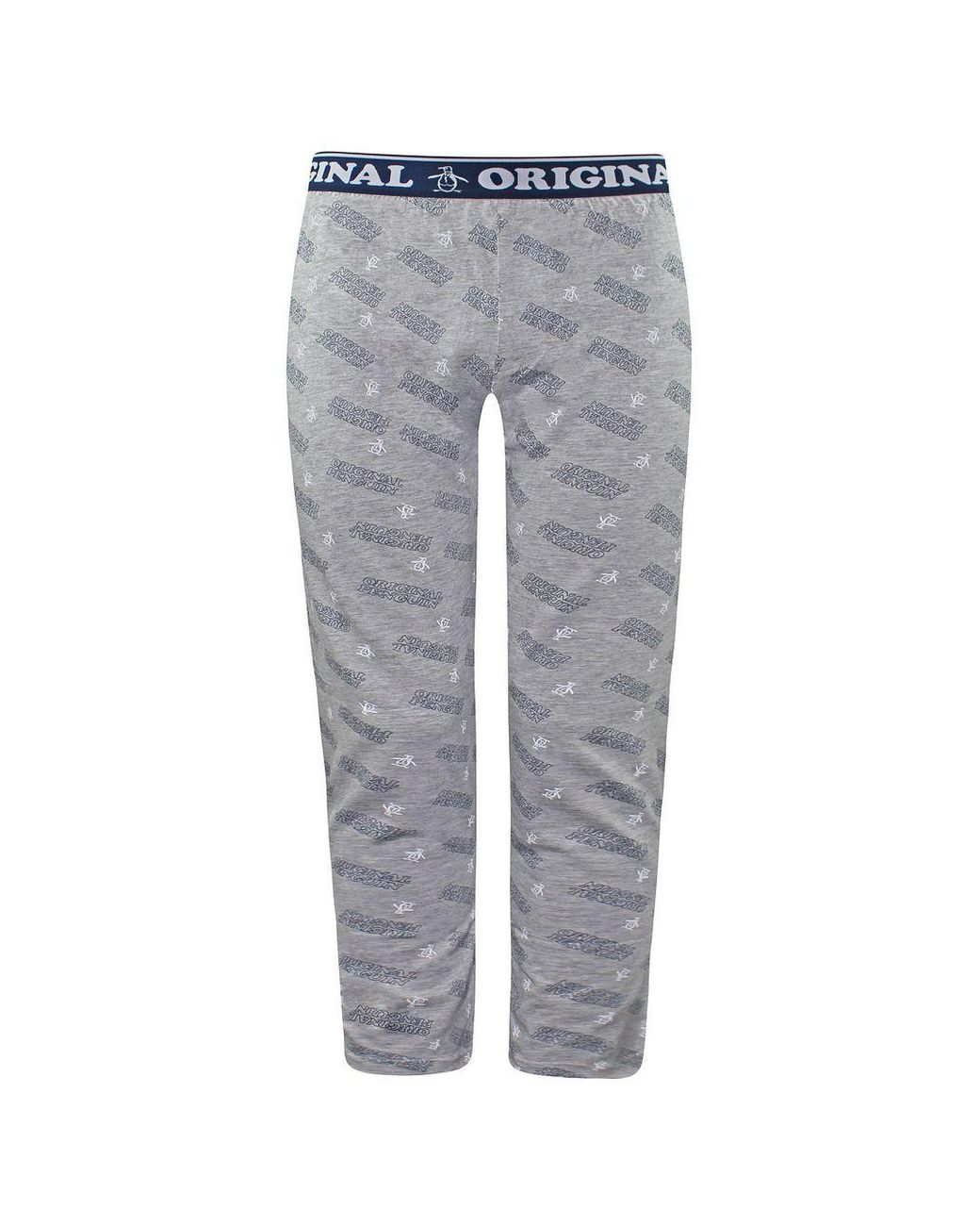Original Penguin Gray Lounge Pyjamas Bottoms Cotton for men