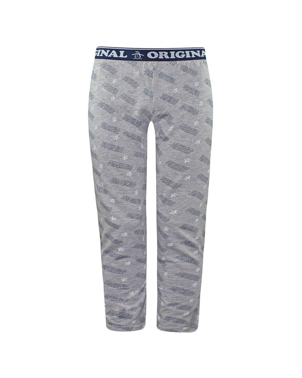 Original Penguin Gray Lounge Pyjamas Bottoms Cotton for men