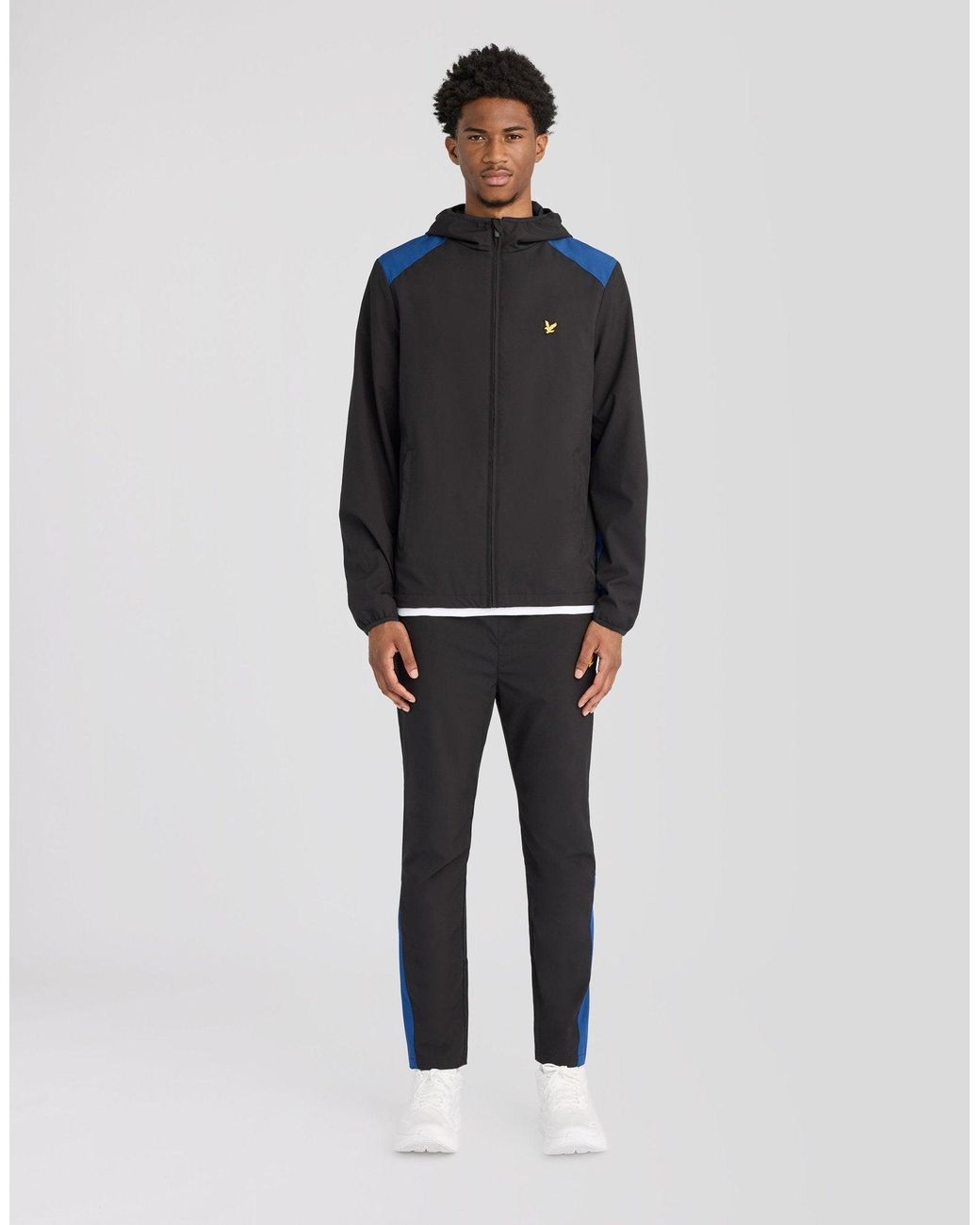 Lyle & Scott Gray Sports Panelled Windbreaker Jacket for men