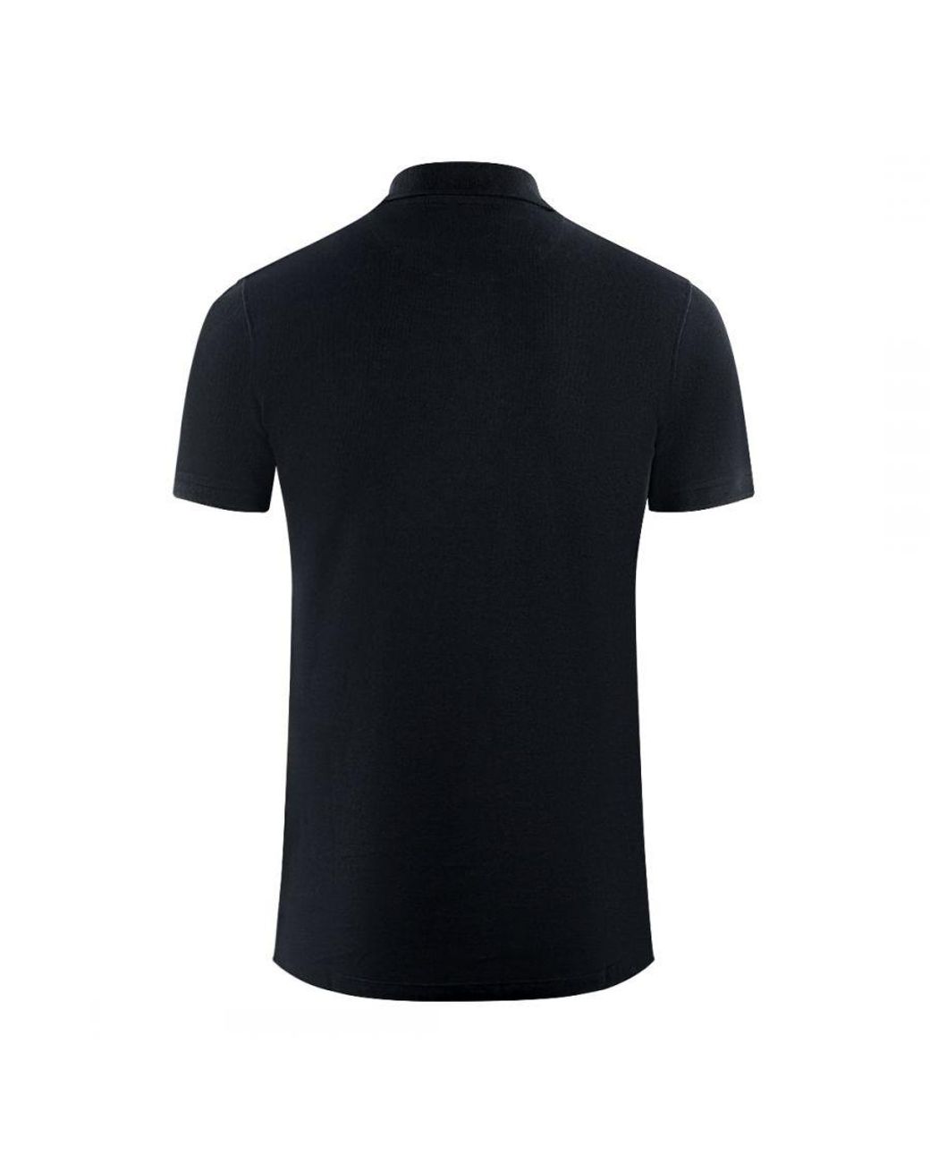 Aquascutum Black London Classic Polo Shirt for men