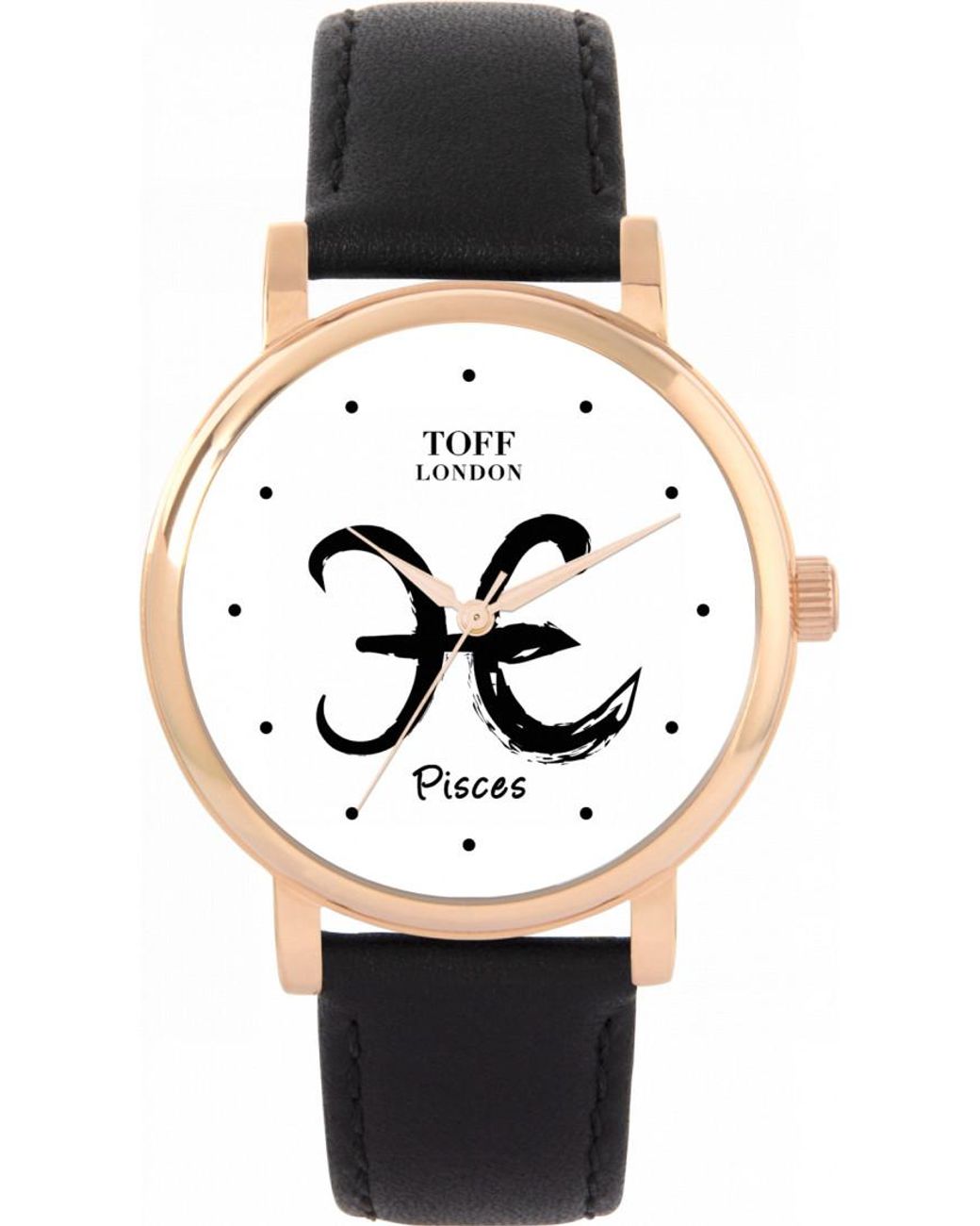 Toff London Black Tlws-35834 Ladies Pisces Watch