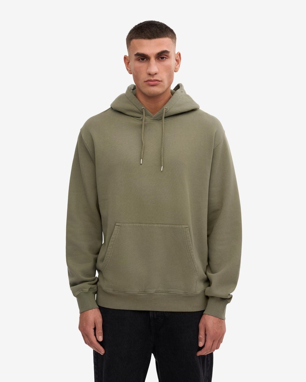 COLORFUL STANDARD Green Relaxed Fit Long Sleeve Hoodie for men