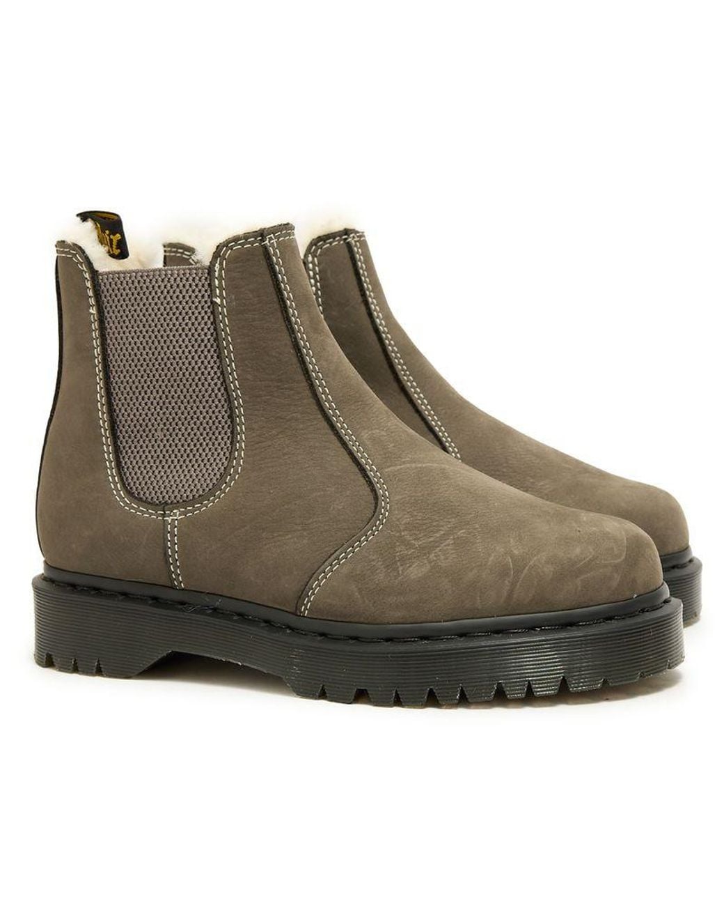 Dr. Martens Brown Dr 2976 Bex Faux Fur-Lined Platform Boots for men