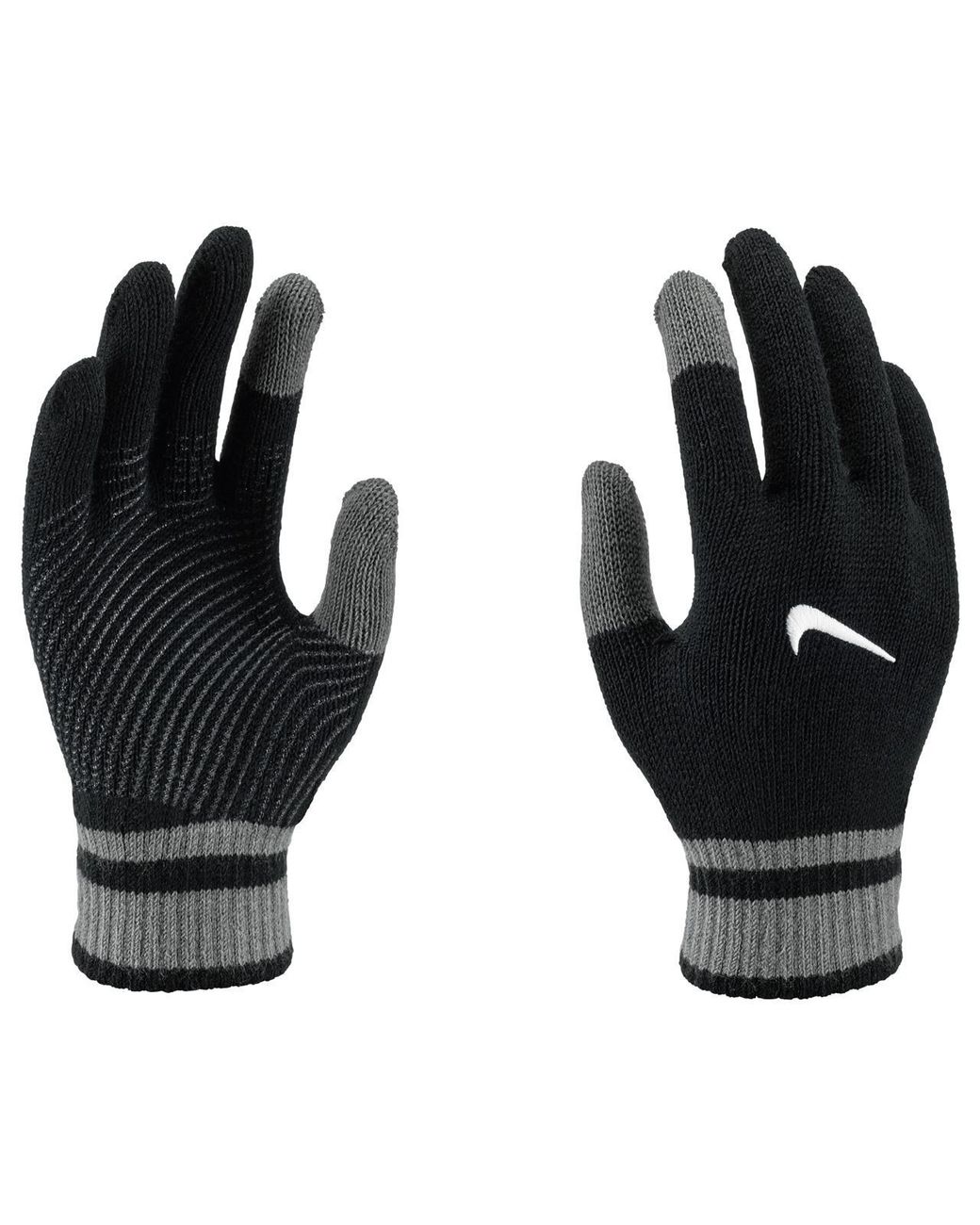 Nike Black Y Gripped Knitted Gloves