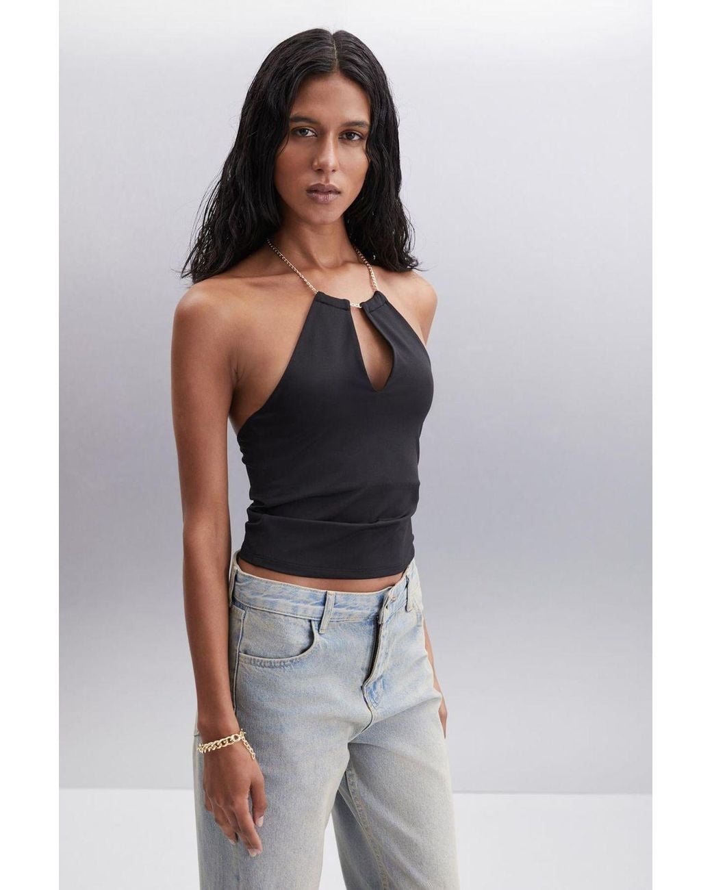 Grimelange Black Close-Fit Pull-On Top