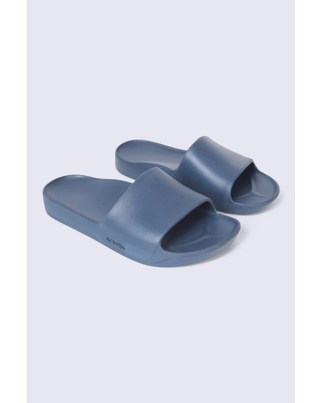 Mountain Warehouse Blue 'Poolside' Sliders Lightweight Slip-On Comfortable Casual Beach Footwear for men