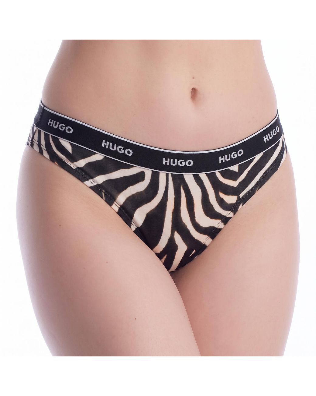 Boss Black Pack Of 3 Thongs 50545703