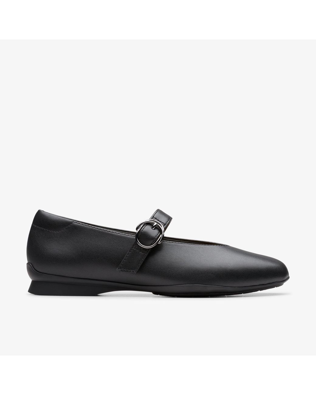 Clarks Black Jazmynn Iris Leather Shoes