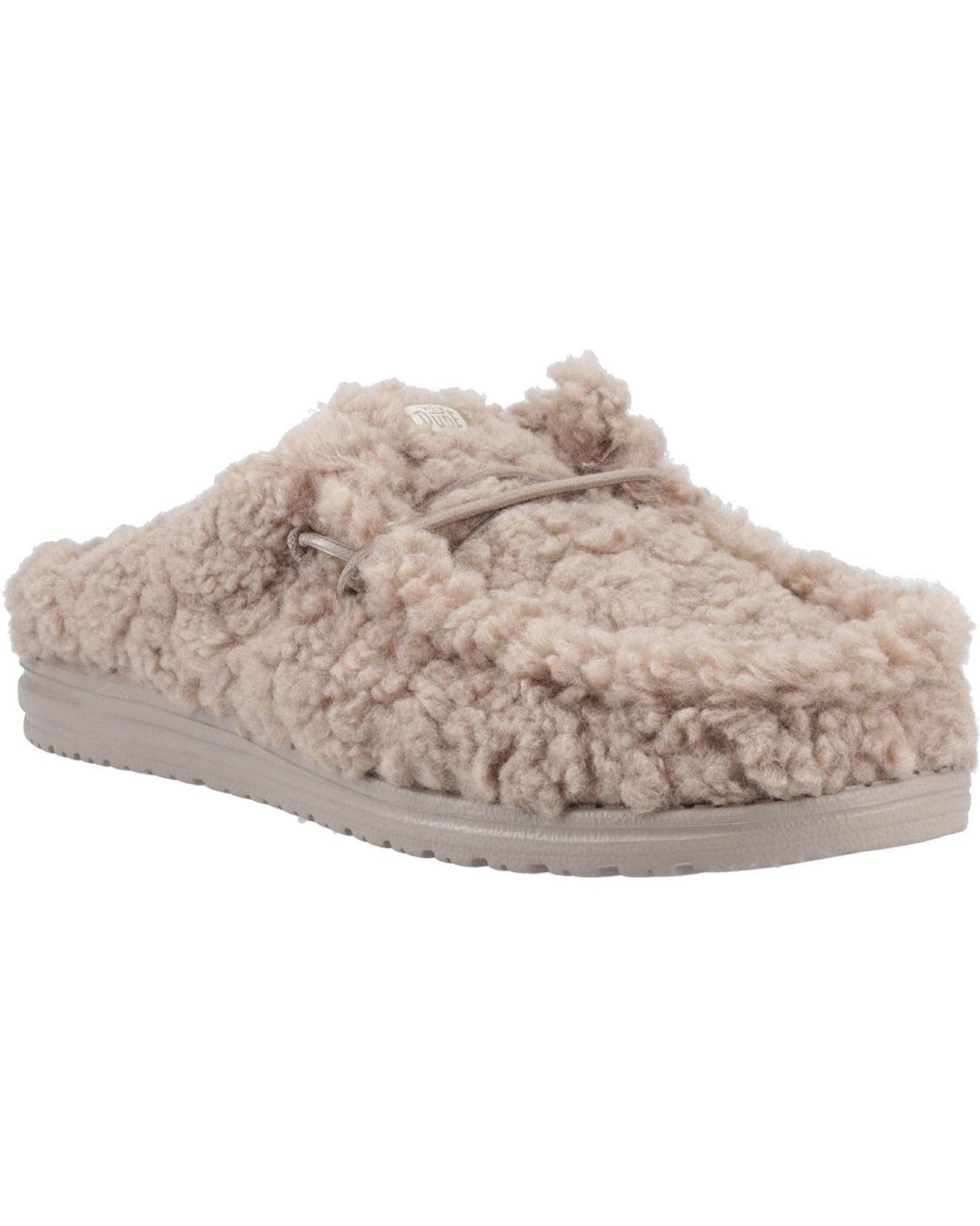 HeyDude Gray Wally Timber Wolf Mules for men