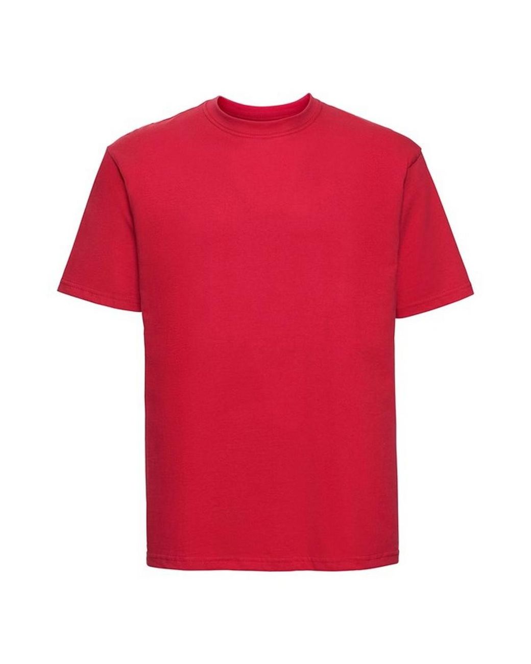 Russell Red Classic Ringspun Cotton T-Shirt (Classic) for men