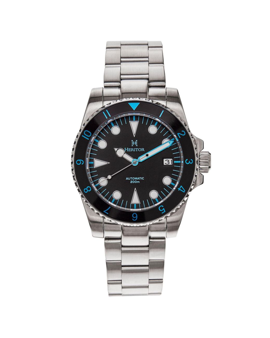 Heritor Metallic Luciano Bracelet Watch W/Date for men