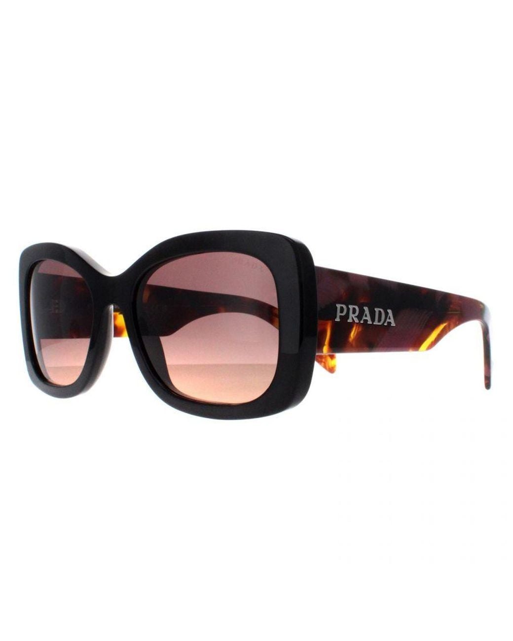 Prada Pink Oval Mahogany Gradient Pra08S