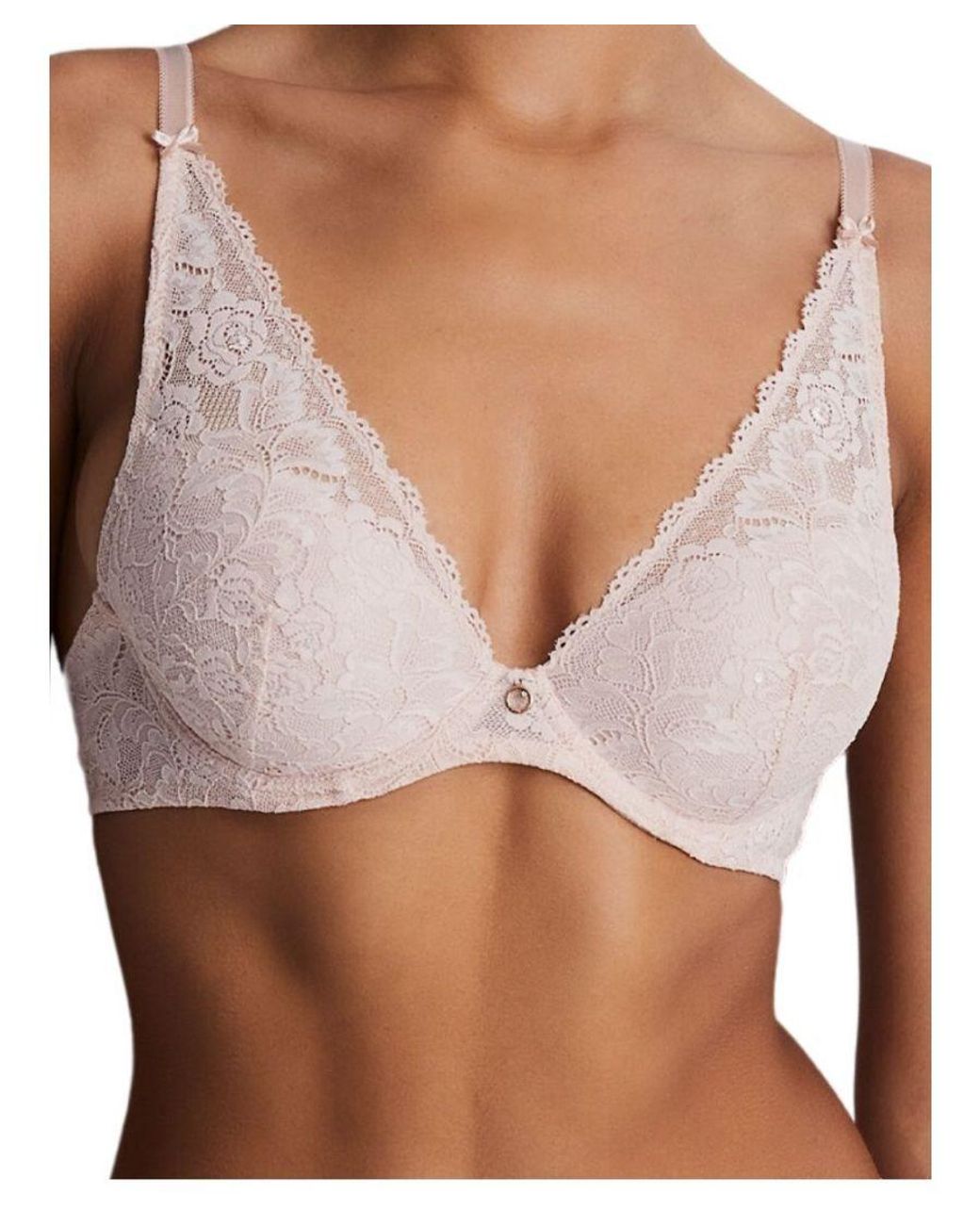 Aubade Rosessence Care High Apex Plunge Bra Polyamide in Brown