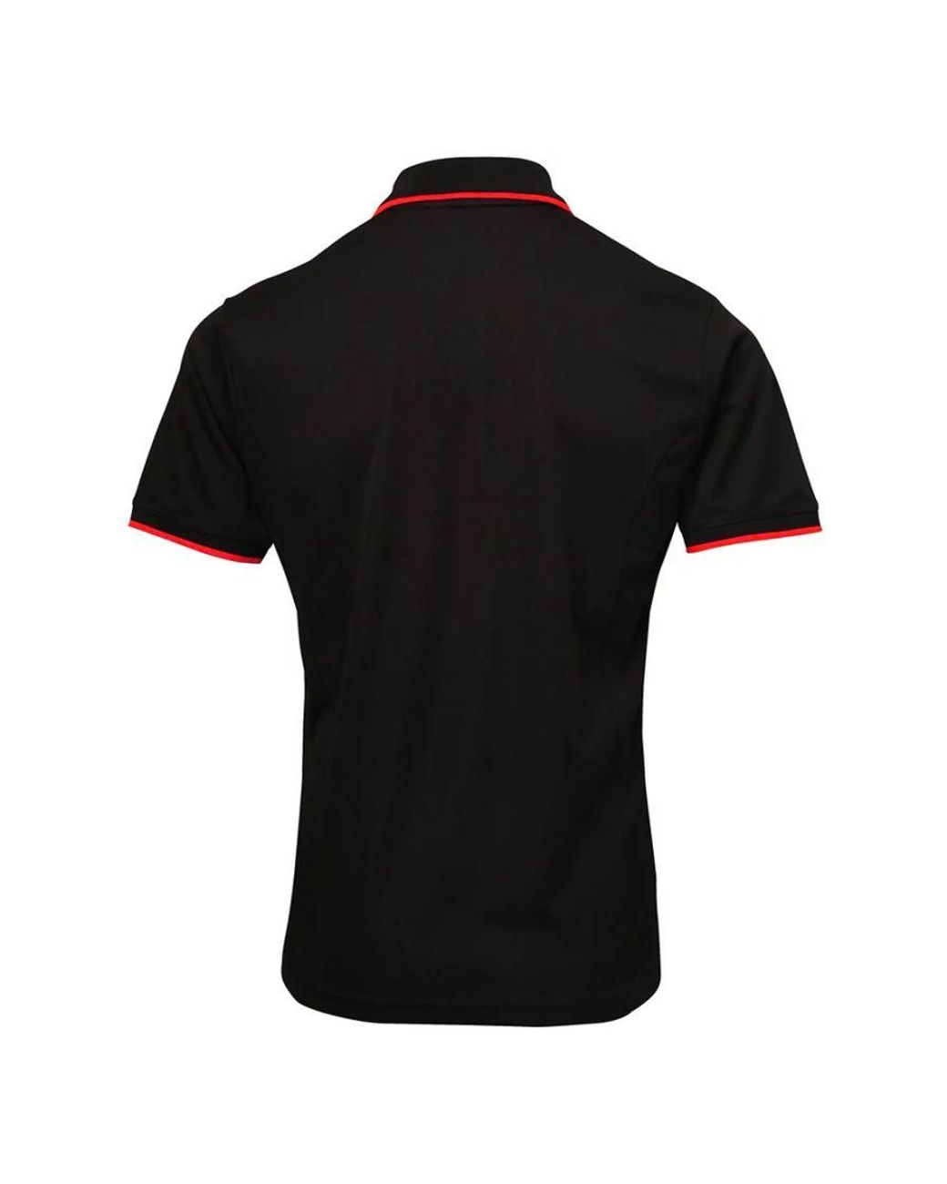 PREMIER Black Coolchecker Contrast Pique Polo Shirt for men