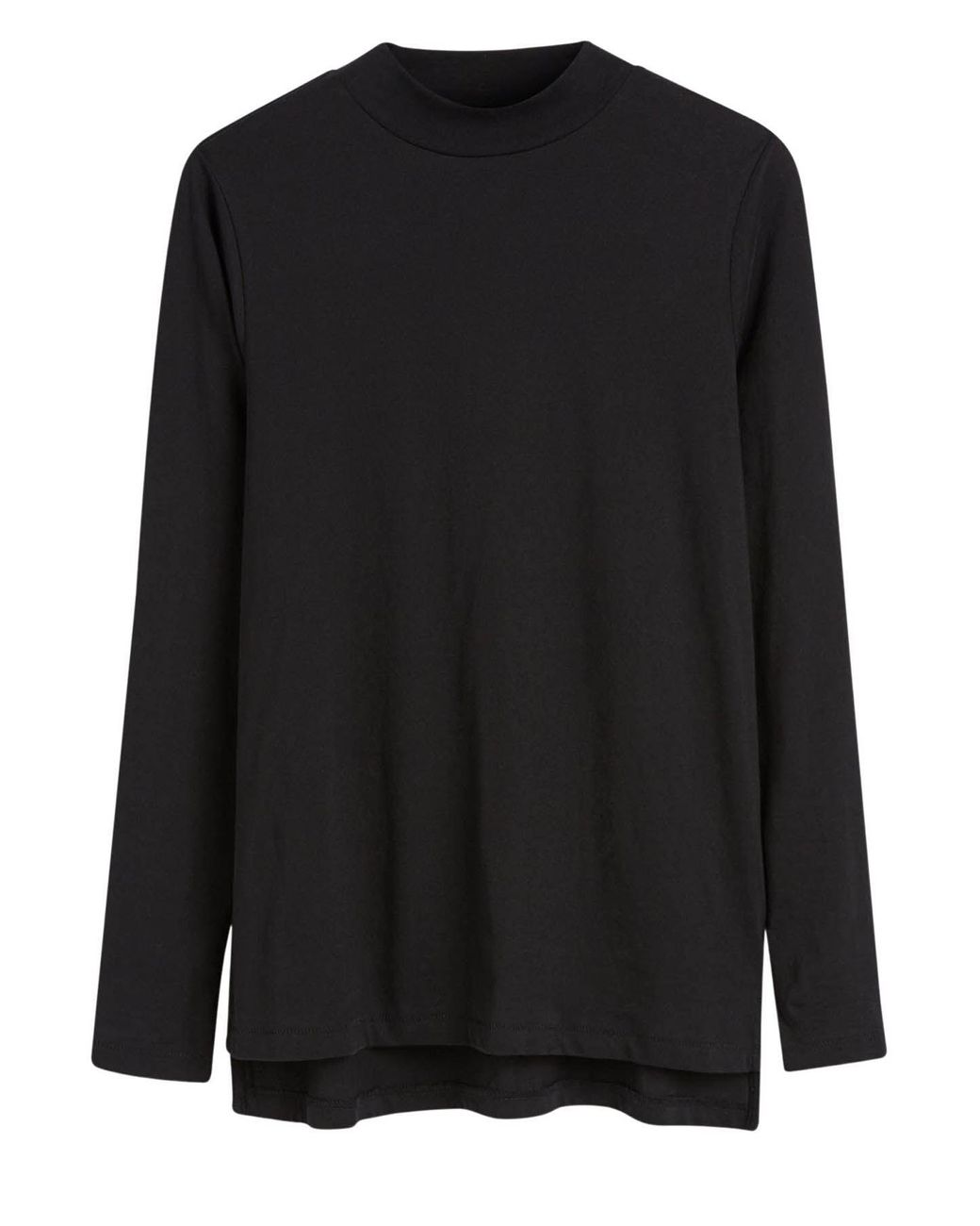 Secret Label Black High Neck Long Sleeve Jersey Top