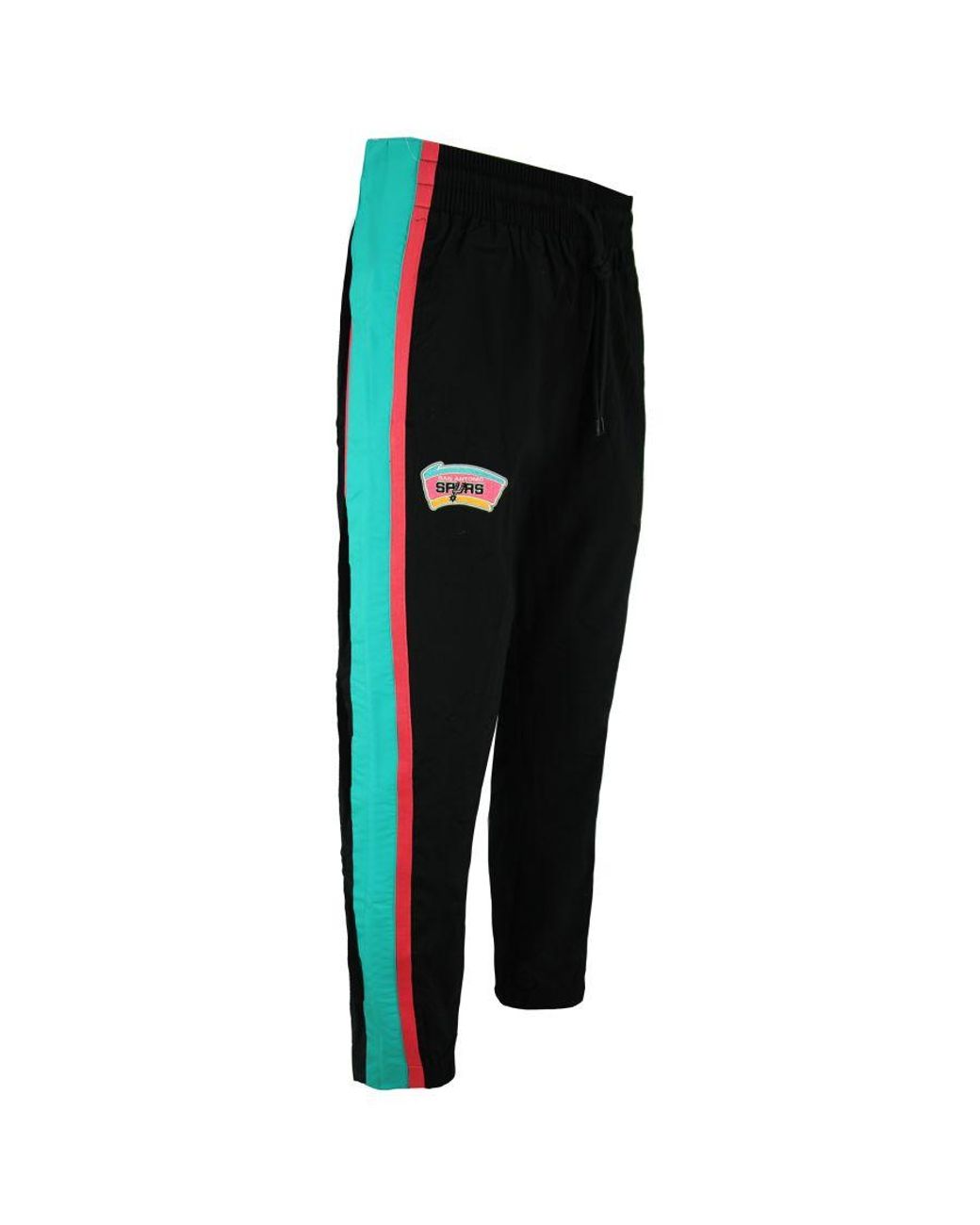 Mitchell & Ness Black Nba San Antonio Spurs Tearaway Track Pants for men