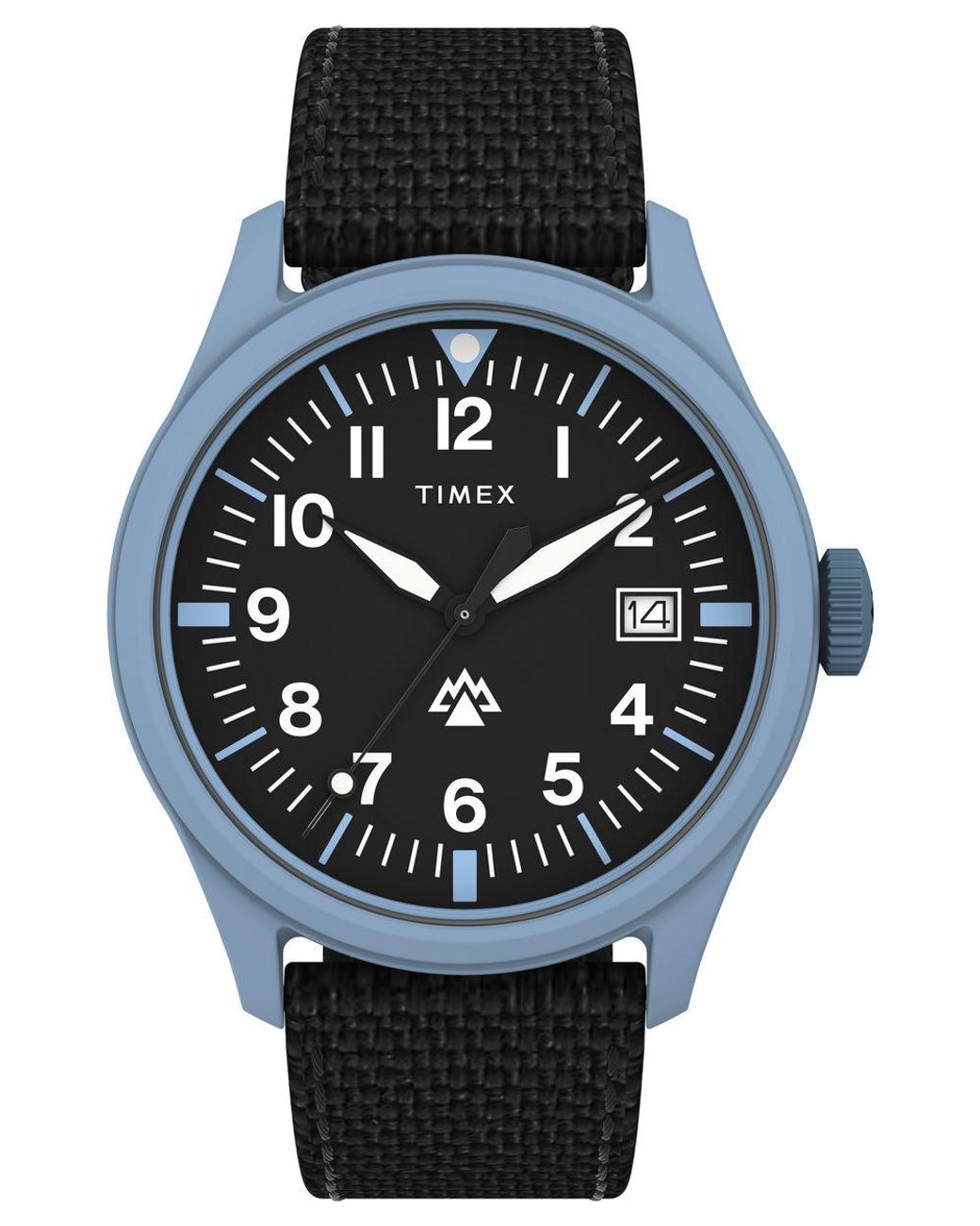Timex Black Traprock Watch Tw2W34300 Fabric for men