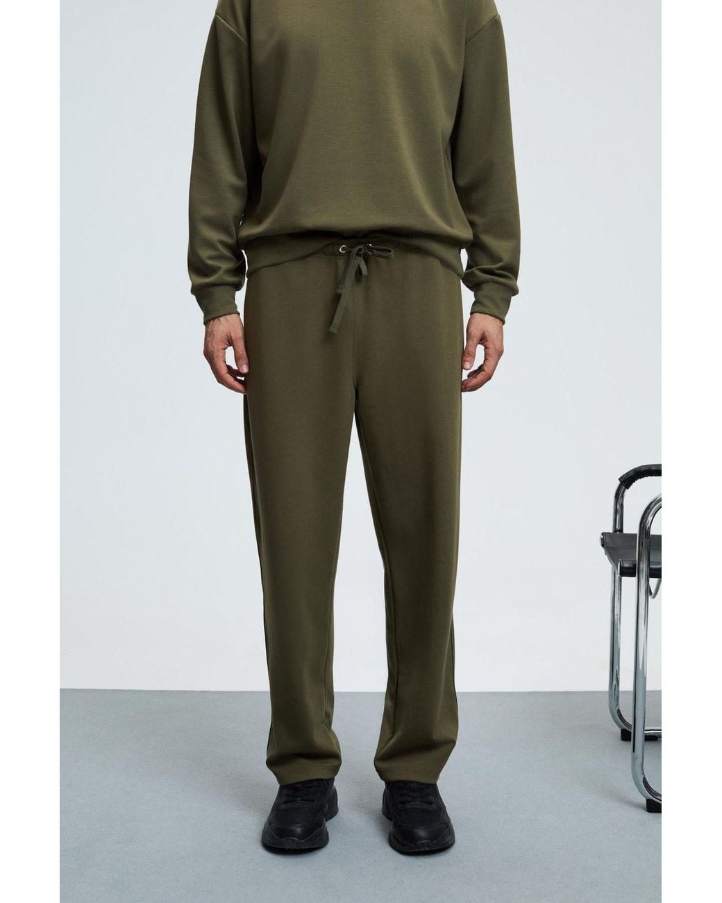 Grimelange Green Relaxed Fit Pull-On Sweatpants for men