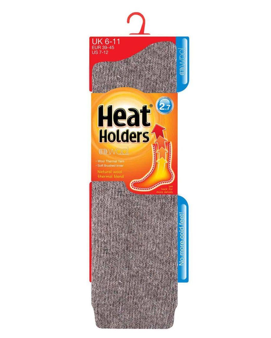 Heat Holders Brown Extra Long Thick Thermal Knee High Socks 6-11 Uk for men