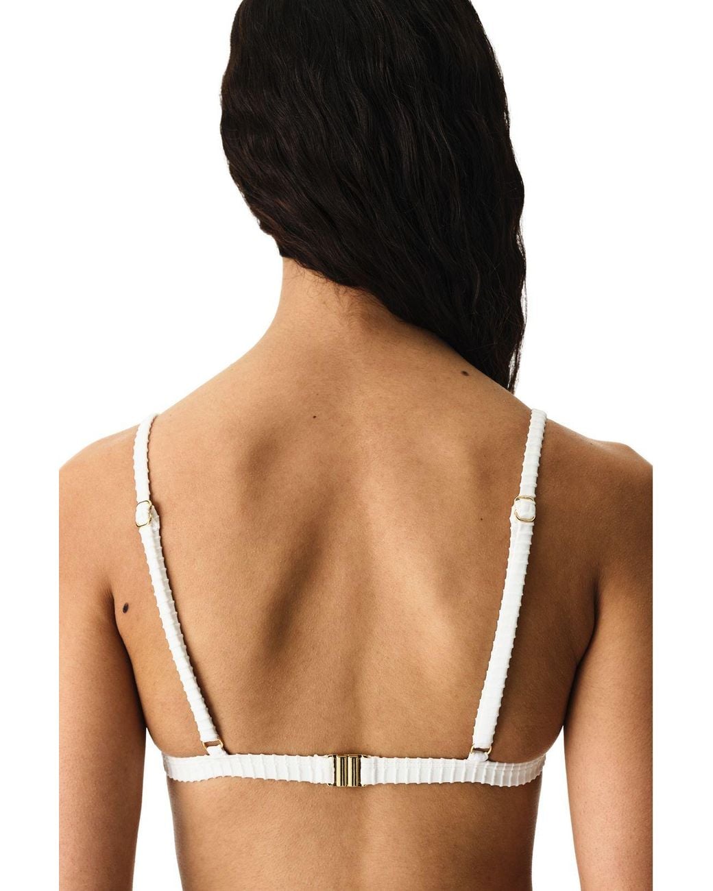 Penti White Kea Triangle Fit Bikini Top