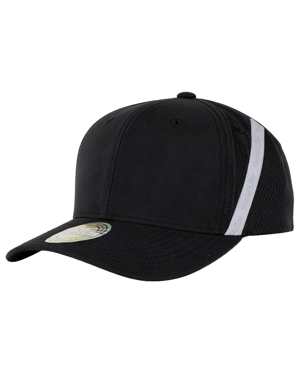Mitchell & Ness Black Reflective Stripe Cap