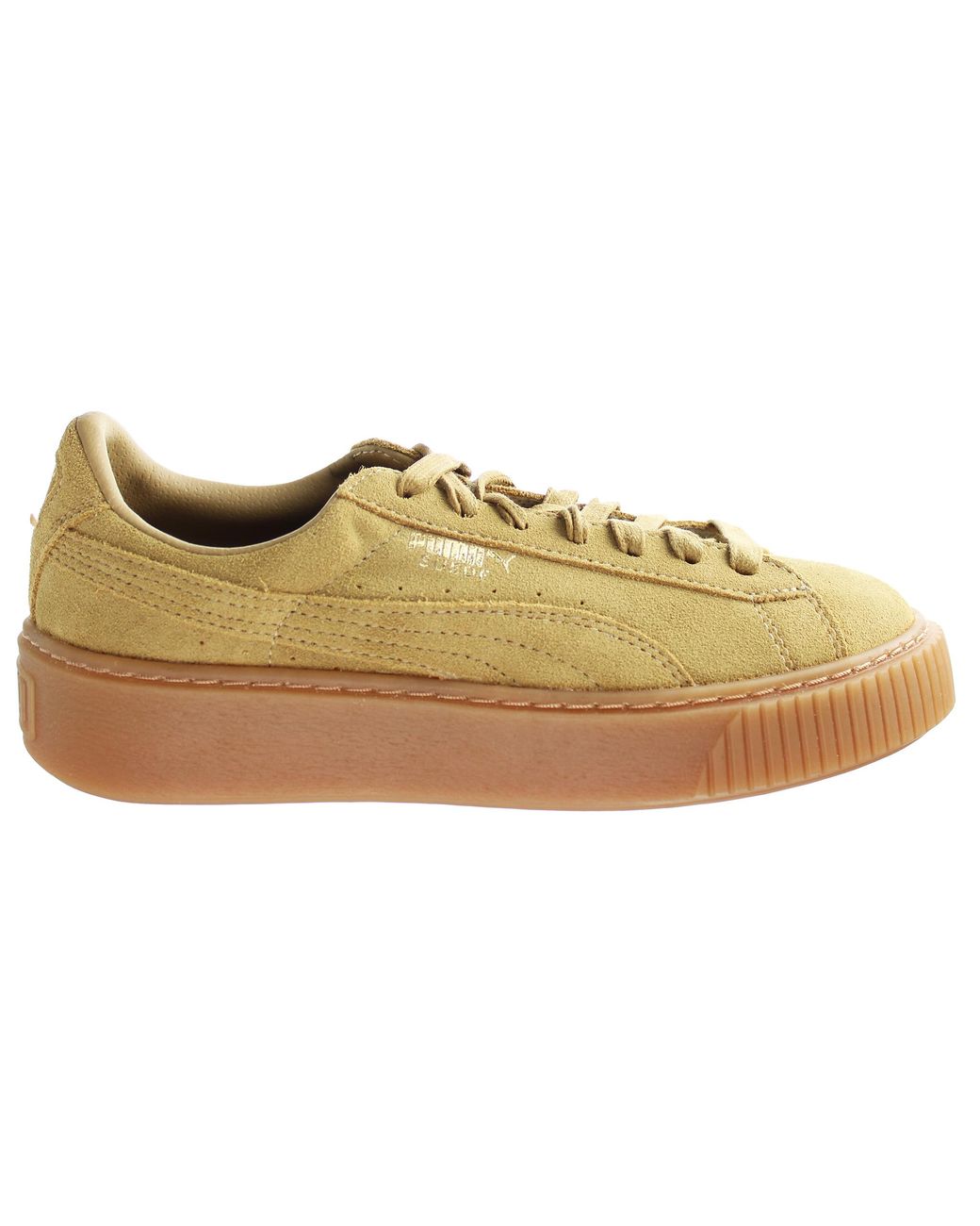 PUMA Brown Platform Fl Trainers Leather