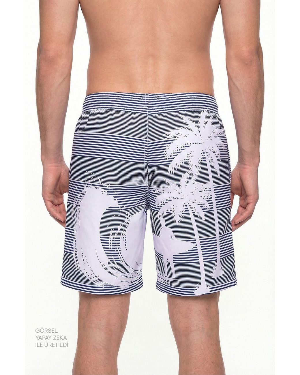 Penti Blue Surf Revival Striped Shorts for men
