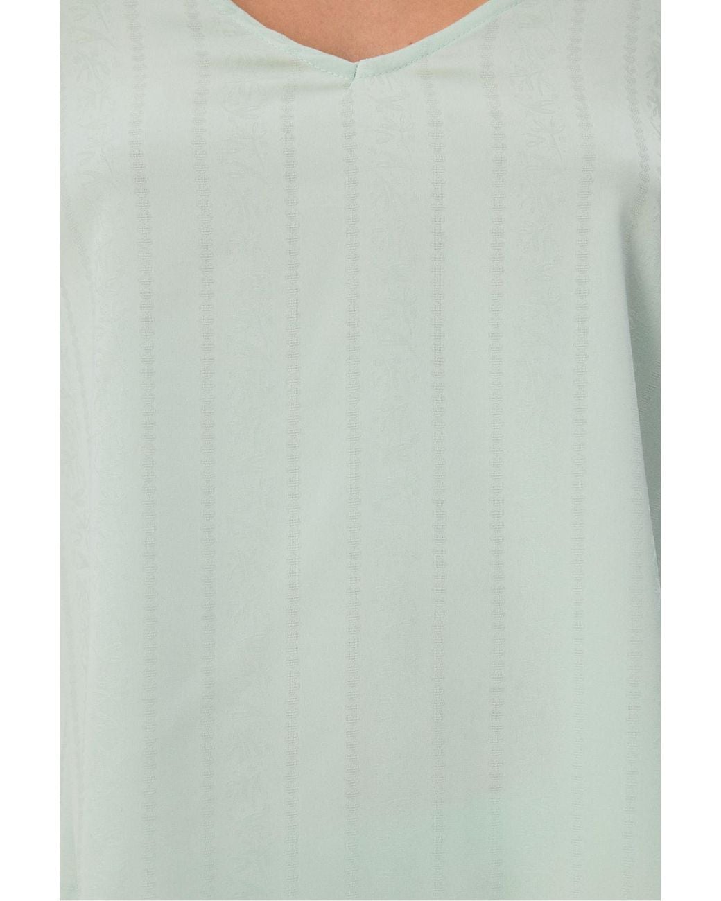 Penti Green Aurora Satin Floral Tank Pajama Top