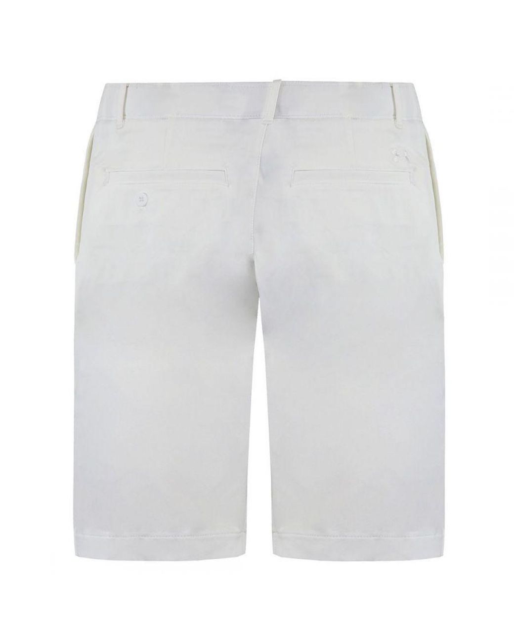 Under Armour White Golf Fitted 9" Shorts