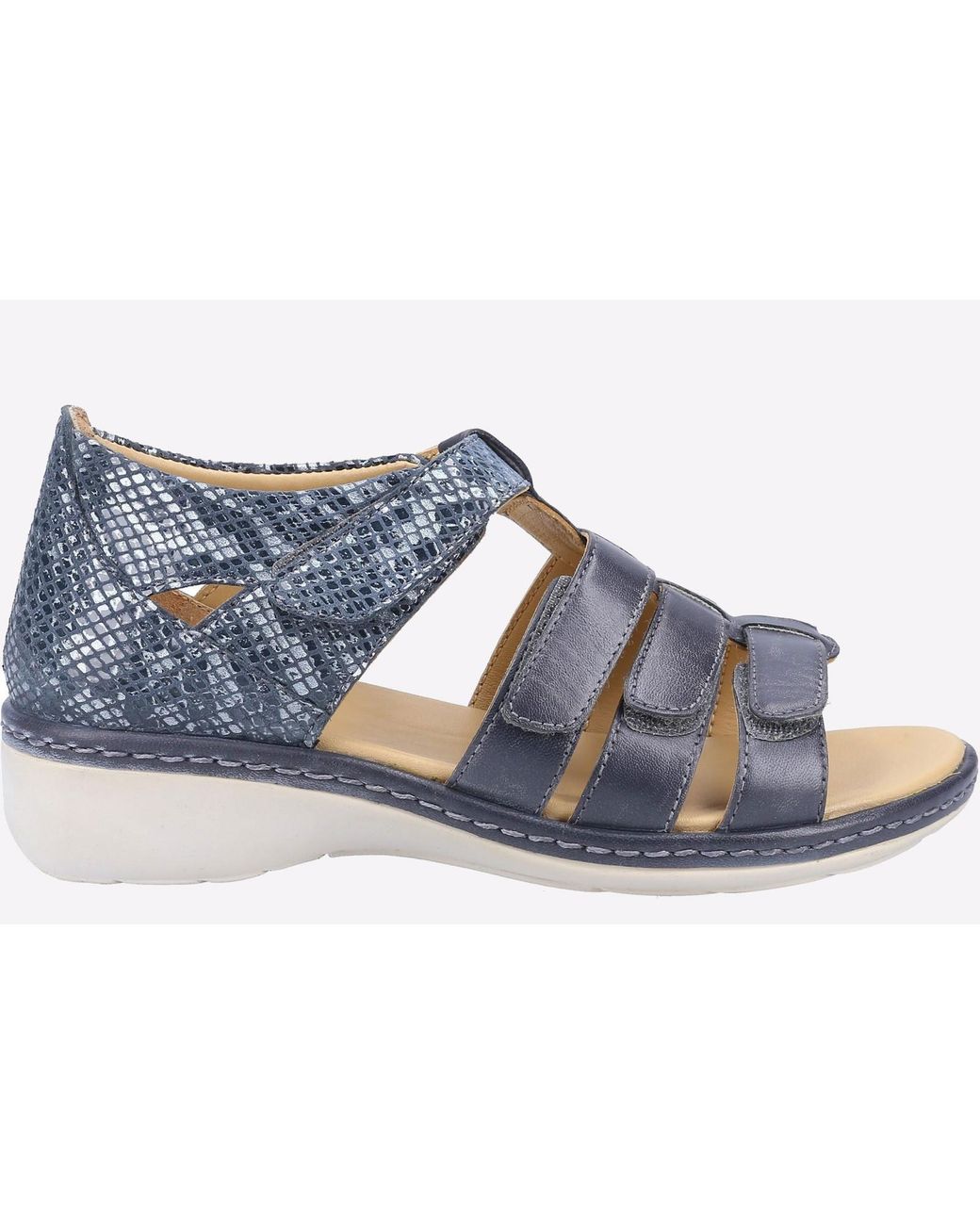Fleet Foster Blue Julie Memory Foam Sandals