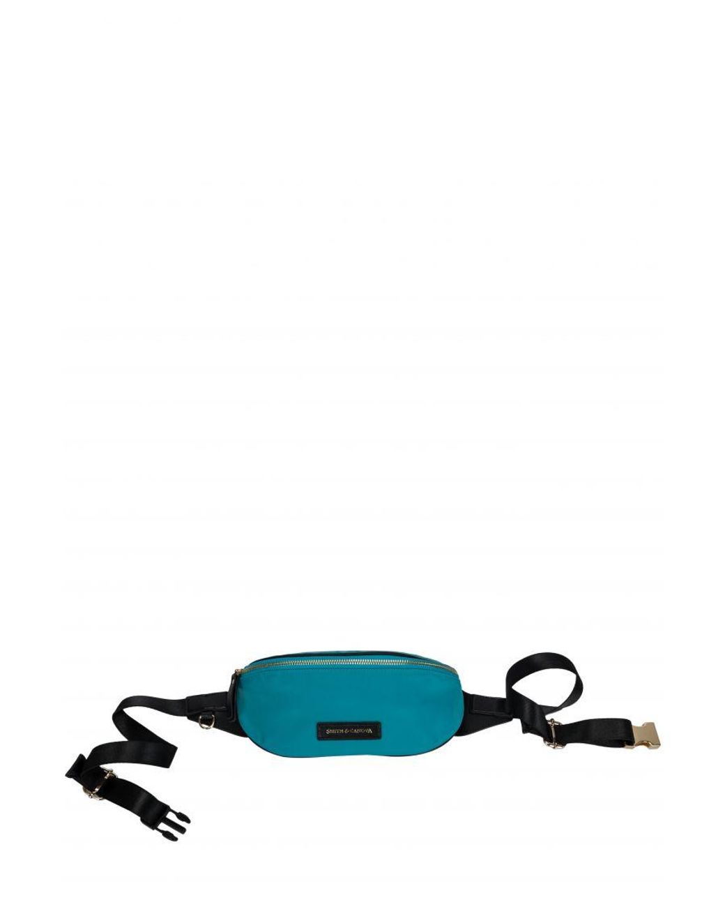 Smith & Canova Blue Nylon Zip Around Bum Bag