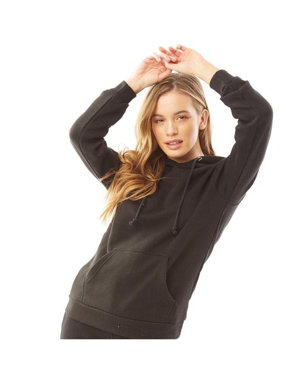 Brave Soul Black Ladies Hoodies Warm Cotton Pullover Hooded