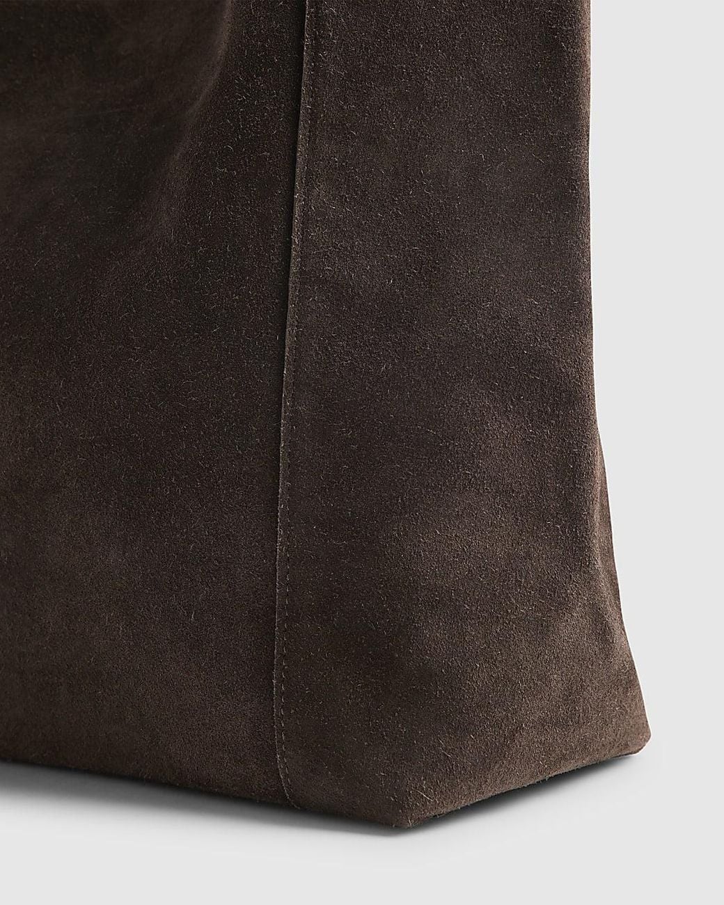 River Island Black Slouch Bag Suede Panelled
