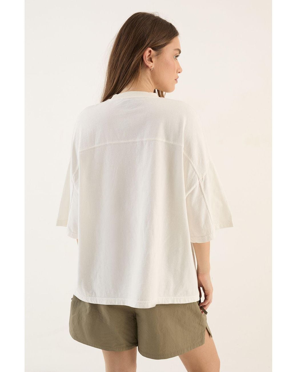 DSGN Studio Natural Heavyweight Washed Oversized Short Sleeve T-Shirt