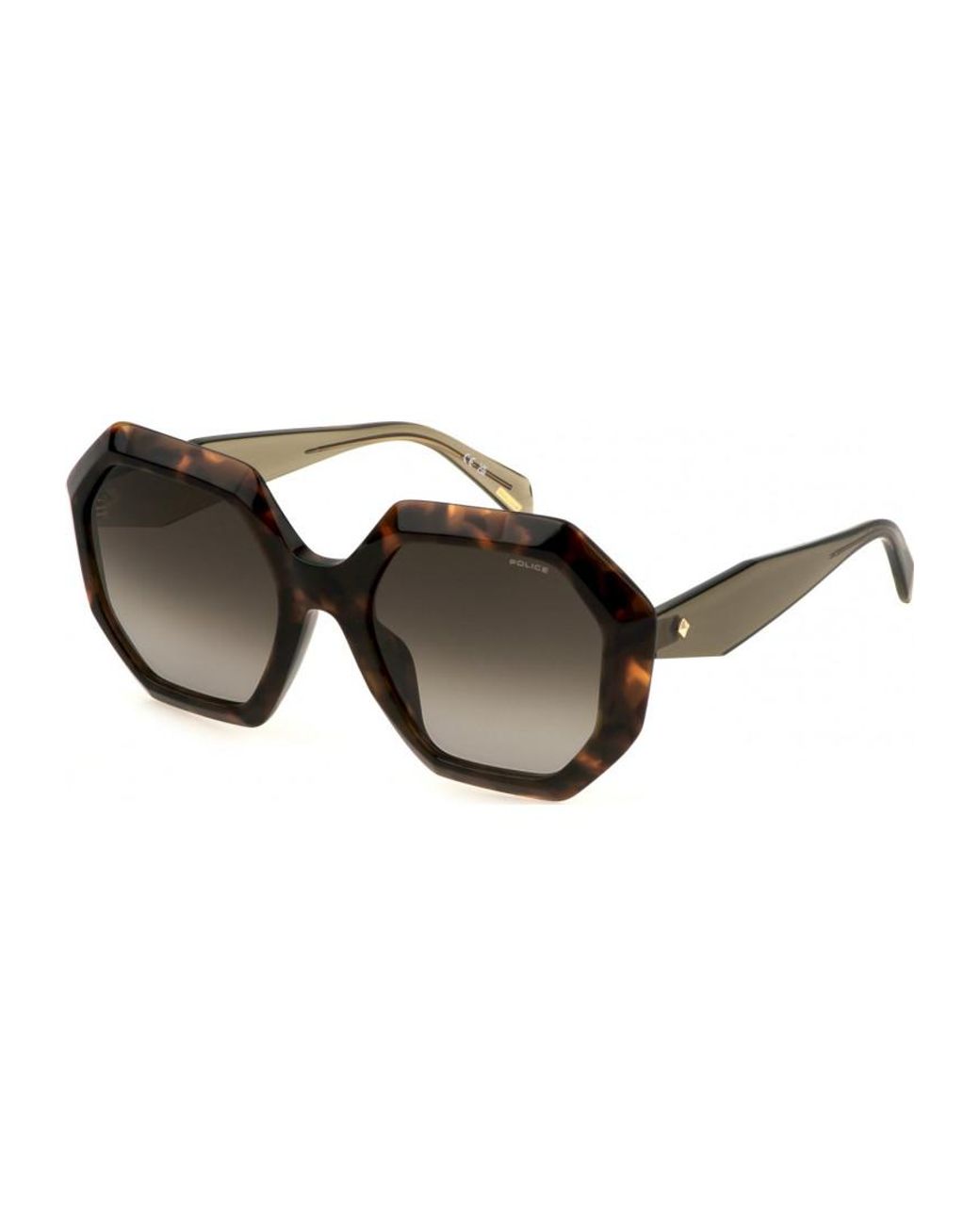 Police Brown Splm10 54 09Xk Sunglasses