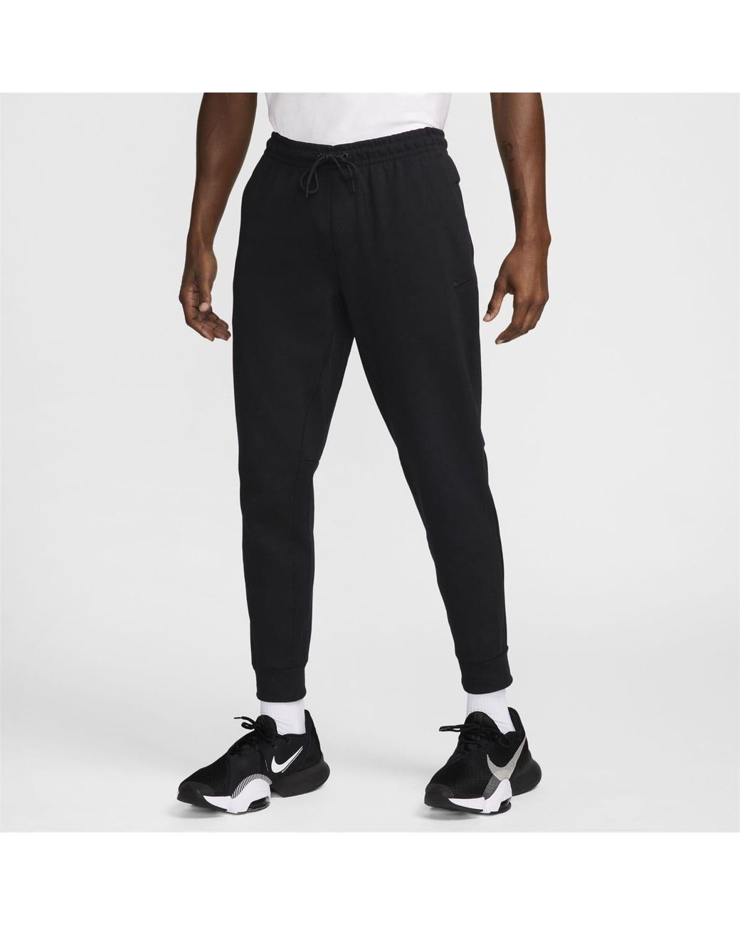Nike Black Df Uv Solid Patterned Joggers for men