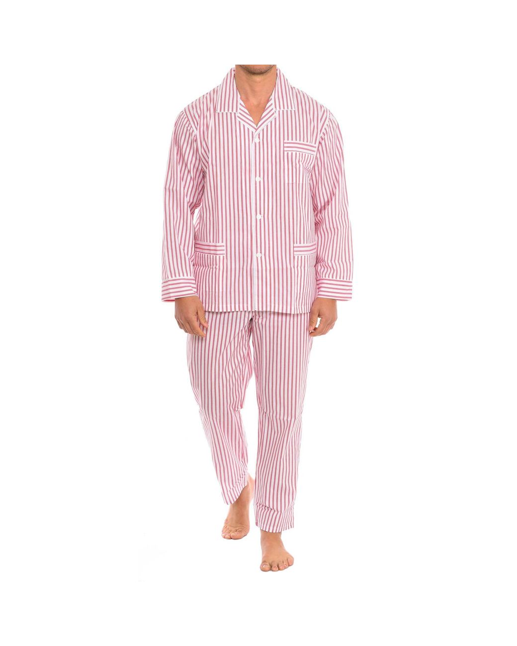 Kisses&Love Pink Long Sleeve Shirt Pajamas Kl30194 for men