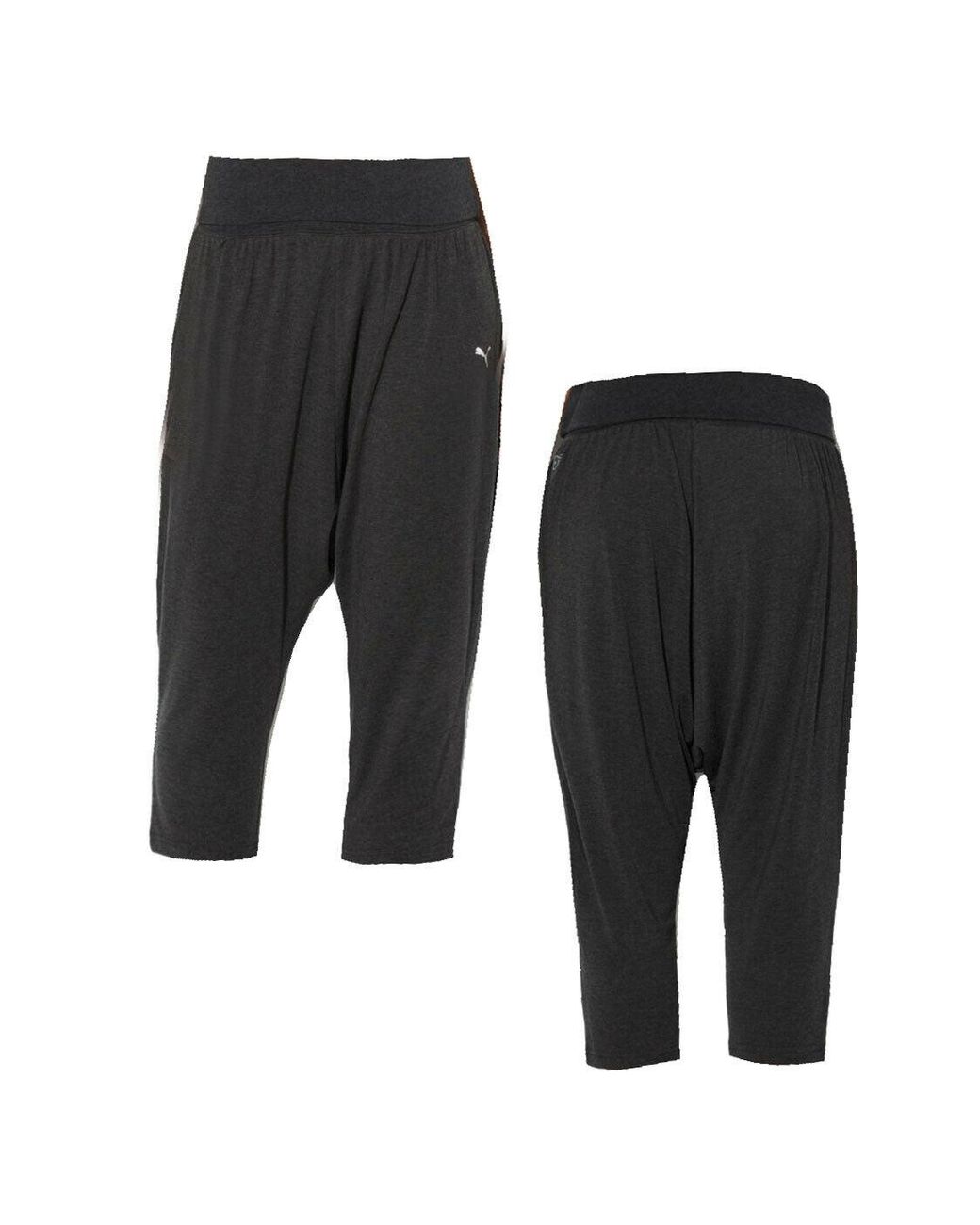 PUMA Drapey Charcoal 3 4 Dance Joggers in Black Lyst UK