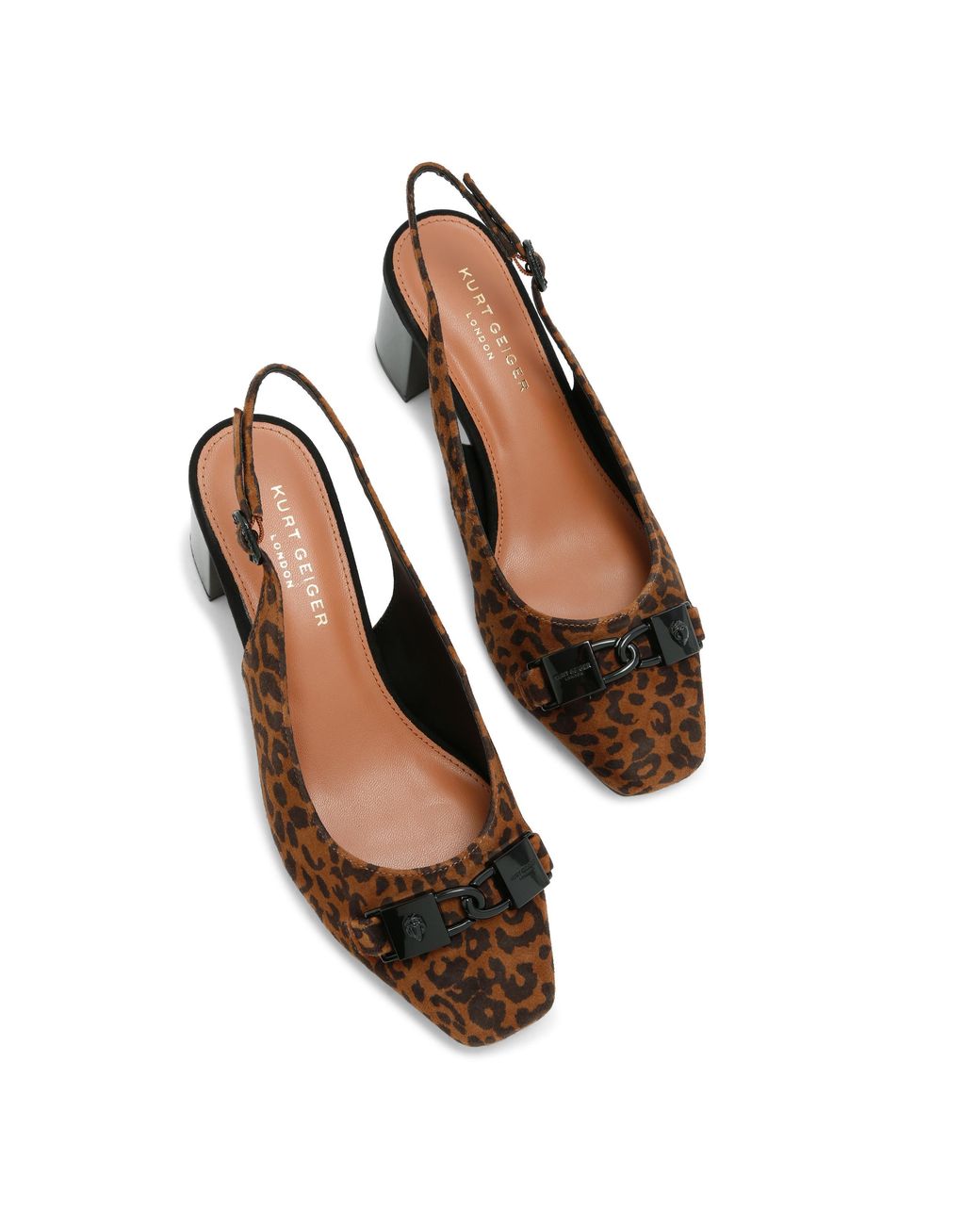 Kurt Geiger Brown Suede Kingsley Block Heel Heels