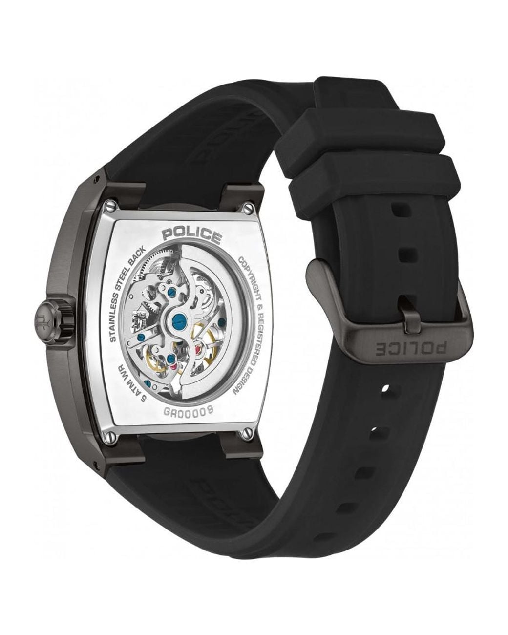 Police Black Pewgr0000903 Skeletor Watch for men