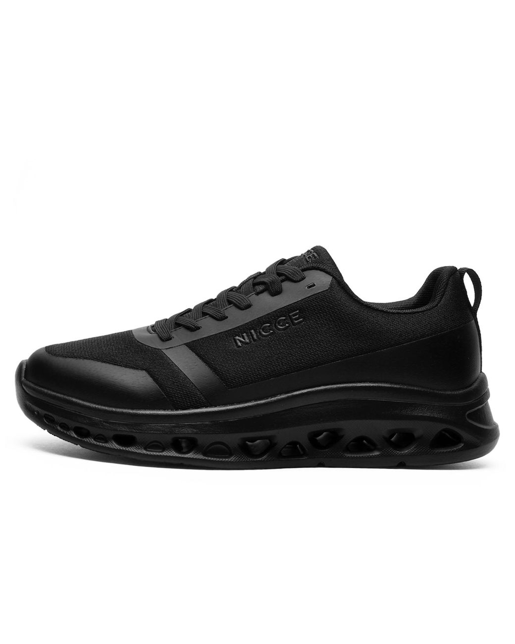 Nicce London Black Frantor Ultimate Trainers for men