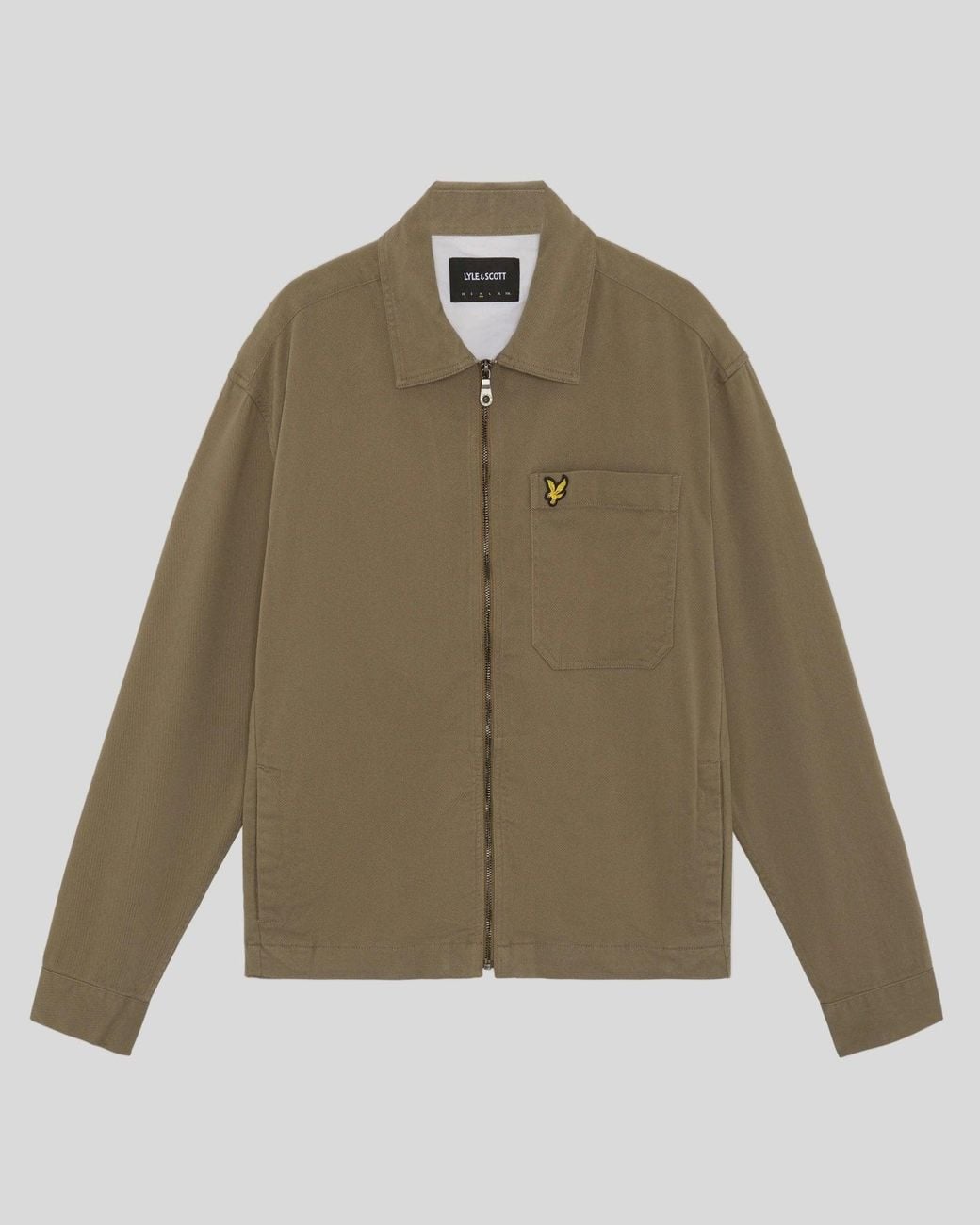 Lyle & Scott Green Lightweight Enzyme Wash Overshirt