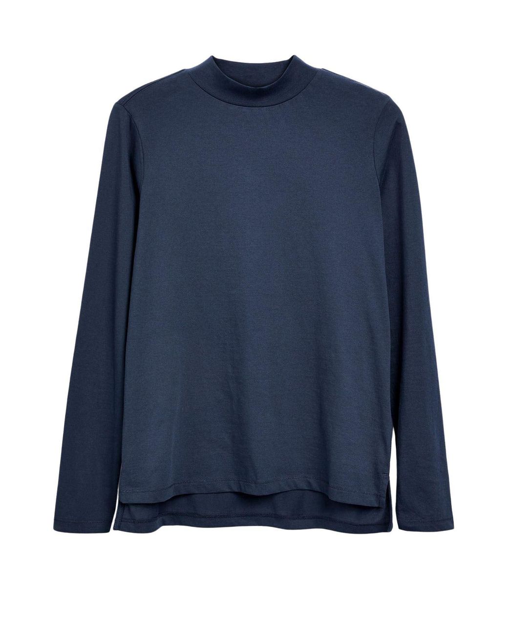 Secret Label Blue High Neck Long Sleeve Jersey Top